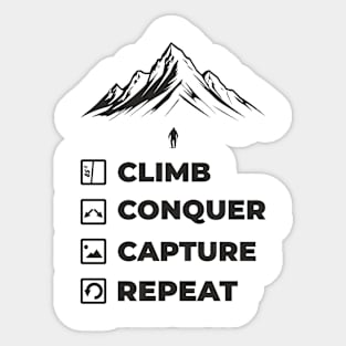 Climb Repeat Sticker